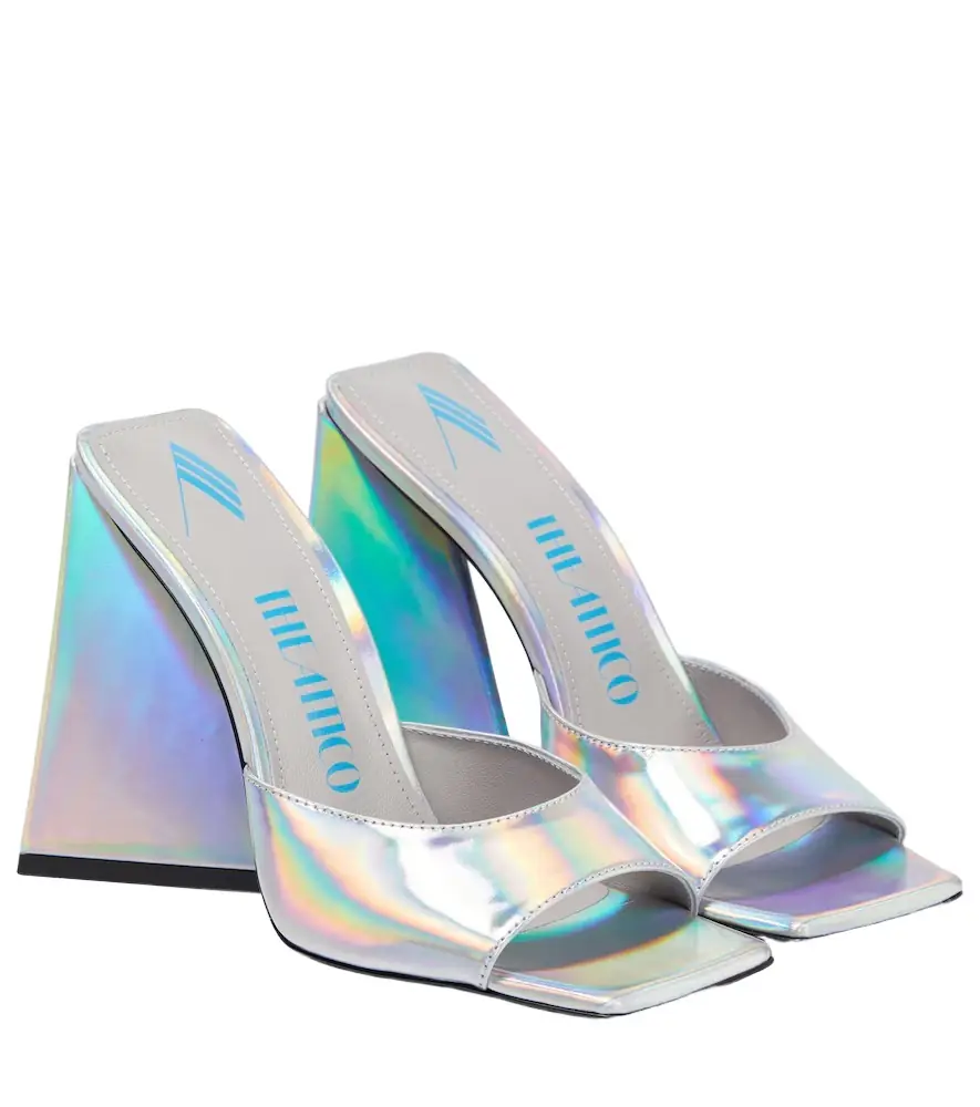 The Attico Devon metallic leather mules | Image 1 The Attico Devon metallic leather mules | Image 1