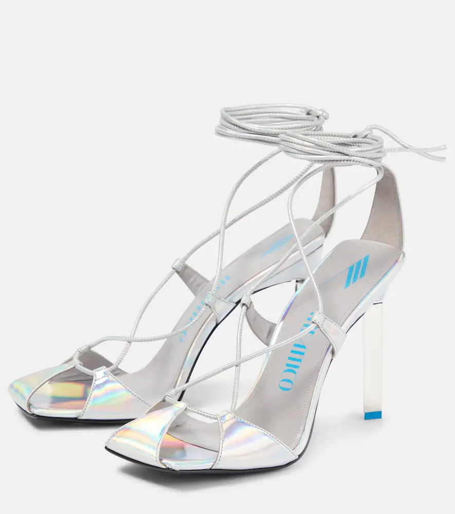 The Attico Adele metallic leather sandals | Thumbnail 4 The Attico Adele metallic leather sandals | Thumbnail 4