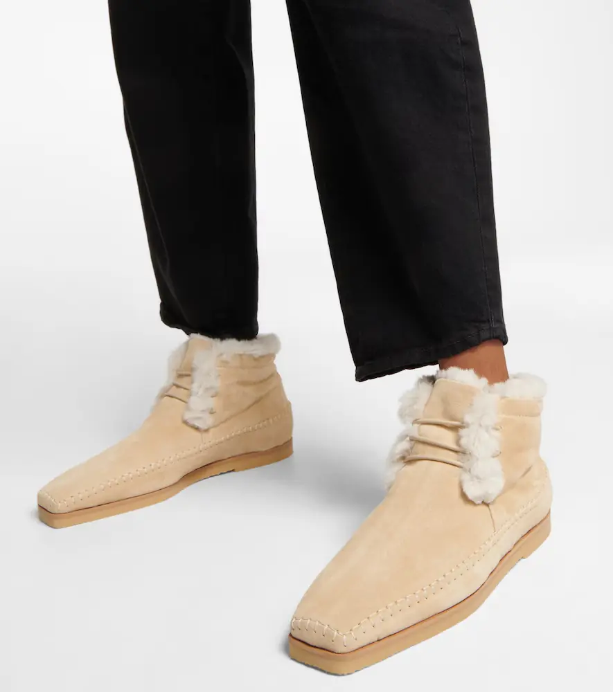 TOTEME Lace-up suede moccasins | Thumbnail 2