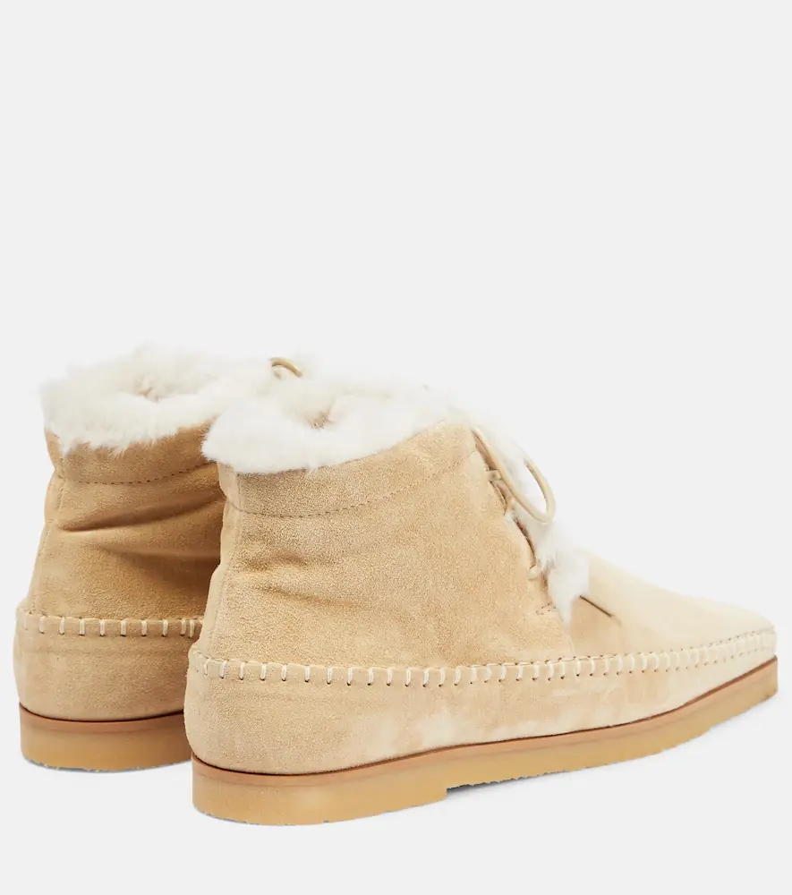TOTEME Lace-up suede moccasins | Thumbnail 6