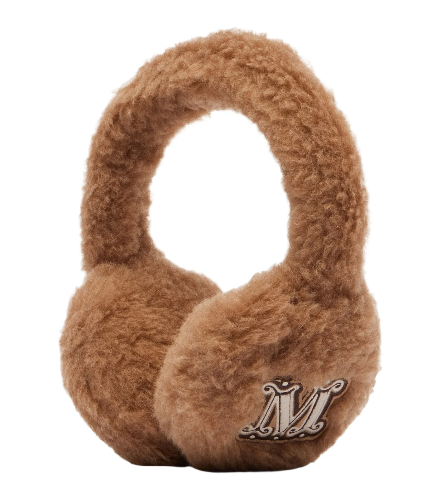 Camel hair and silk ear muffs