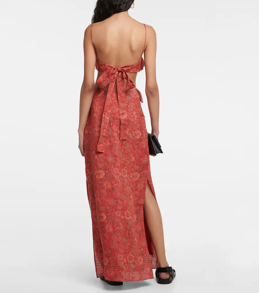 SIR. Allegra floral ramie maxi dress | Thumbnail 4