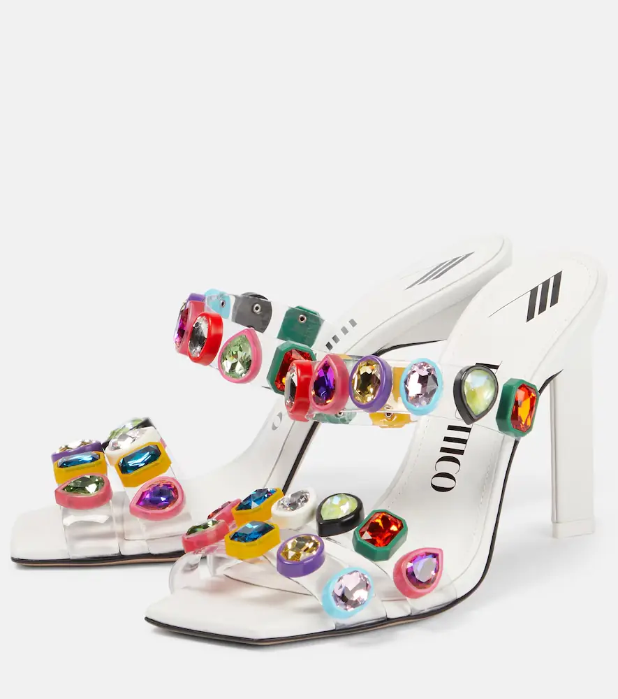 The Attico Nanci embellished PVC mules | Thumbnail 2 The Attico Nanci embellished PVC mules | Thumbnail 2