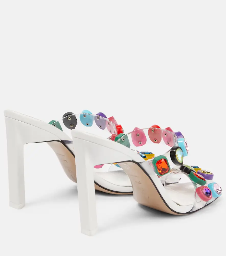 The Attico Nanci embellished PVC mules | Thumbnail 4 The Attico Nanci embellished PVC mules | Thumbnail 4