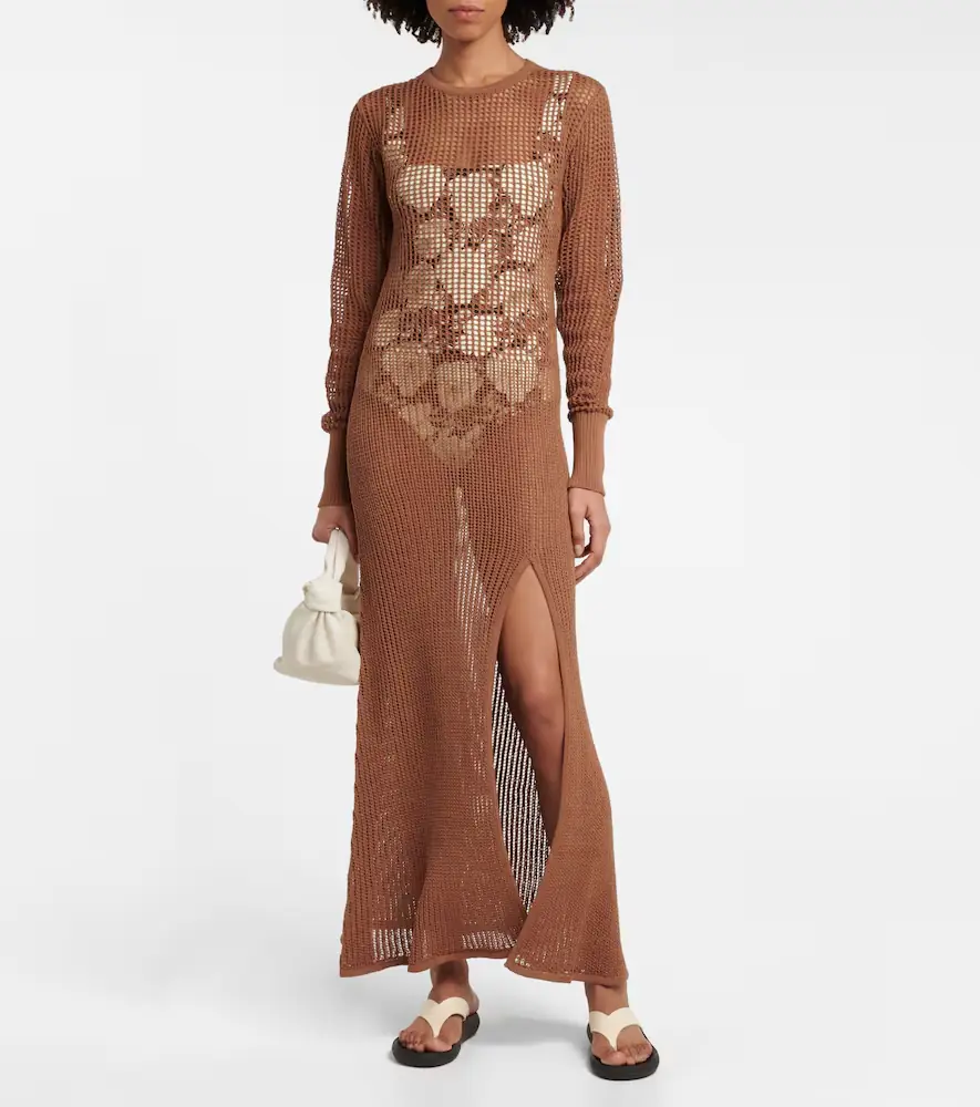 SIR. Dulcie cotton-blend maxi dress | Thumbnail 4