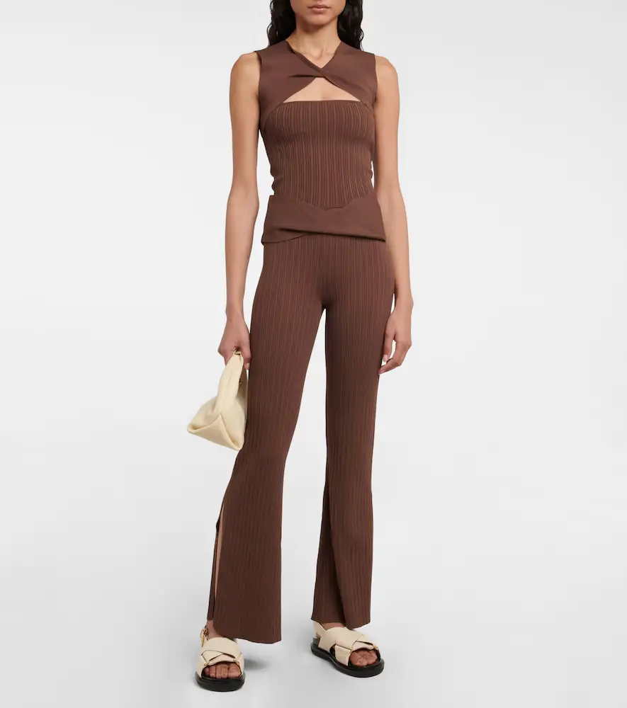 SIR. Sylvie ribbed pants | Thumbnail 4