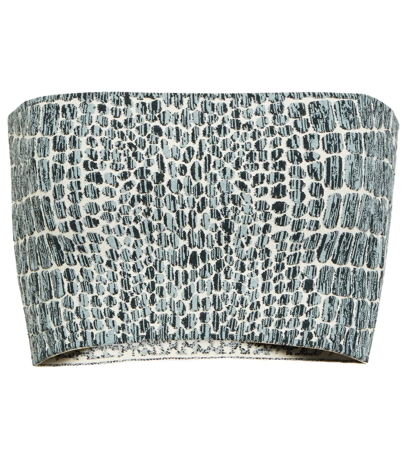 ALAÏA Croc-effect bandeau top
