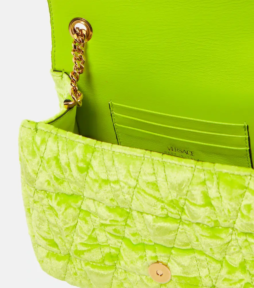 Versace Virtus Small velvet shoulder bag | Thumbnail 3