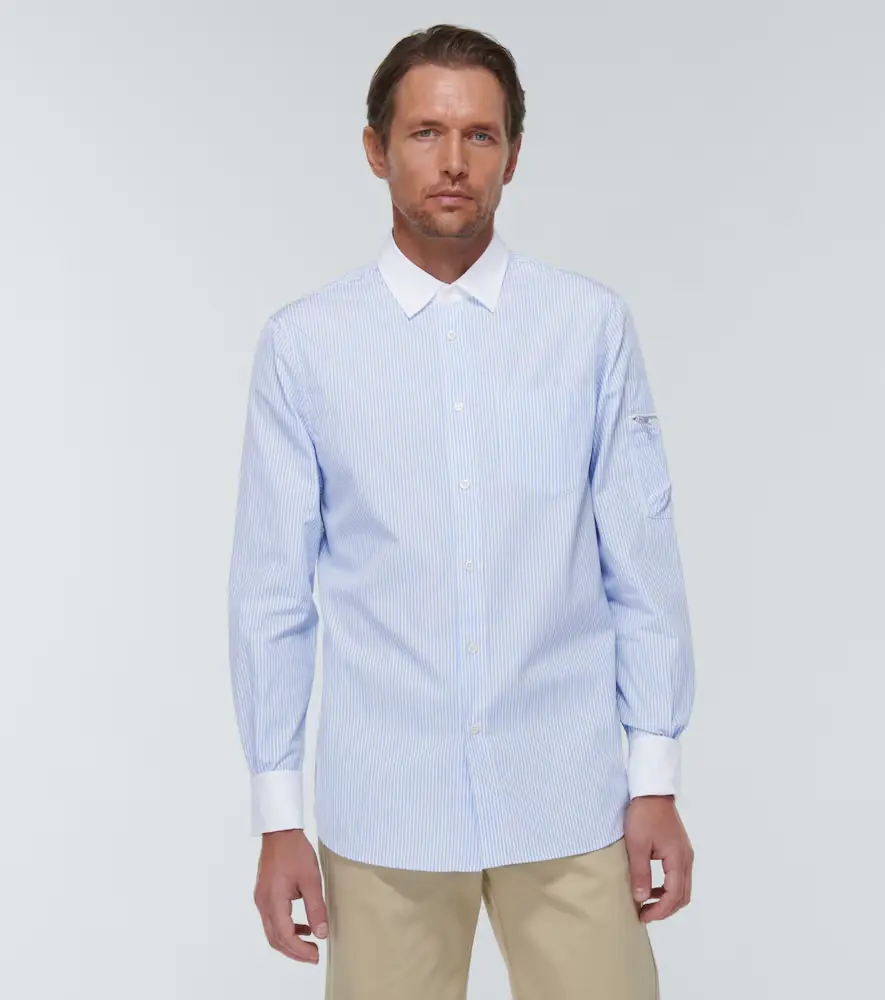 Winnie New York Striped cotton poplin shirt | Thumbnail 4