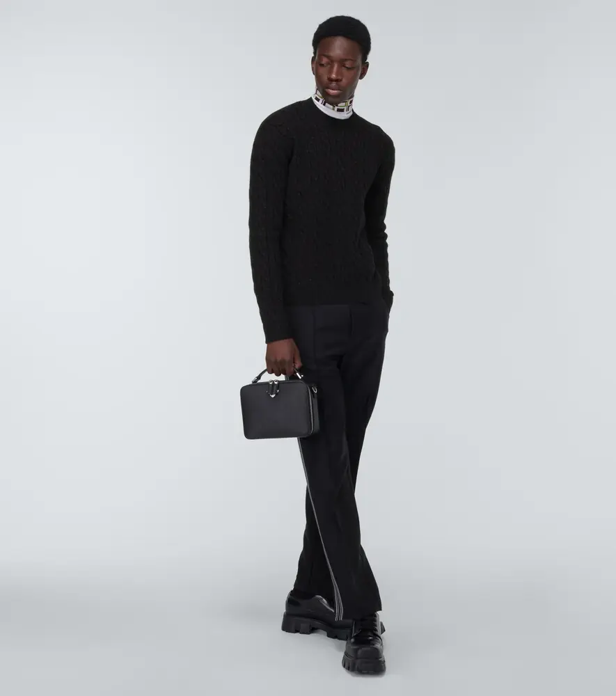 Prada Metallic knit wool-blend sweater | Thumbnail 2