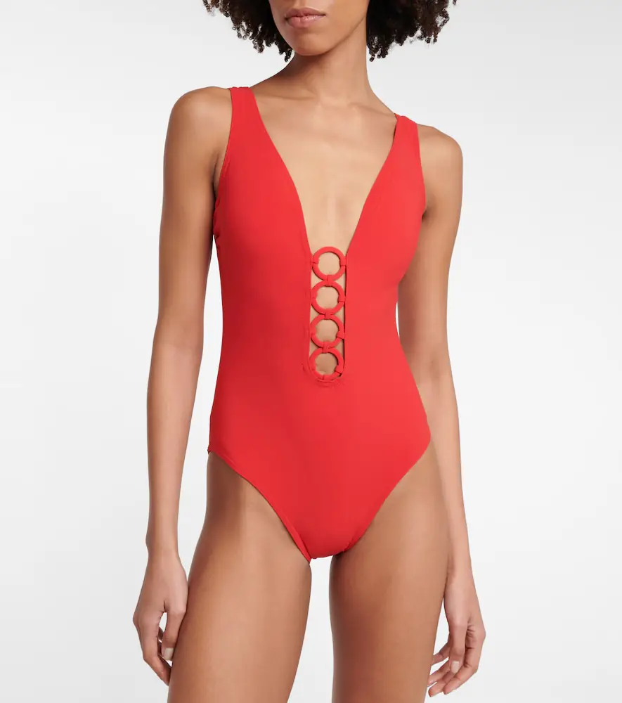 Karla Colletto Morgan V-neck swimsuit | Thumbnail 4