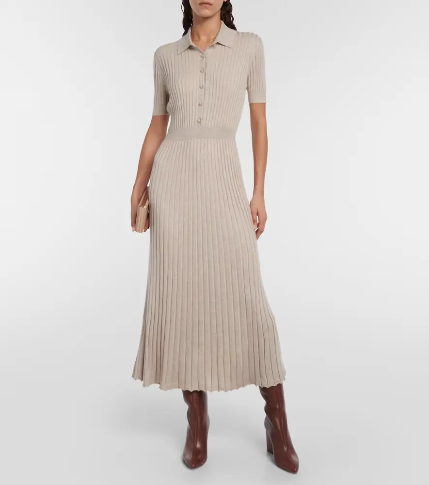 Gabriela Hearst Amor silk and cashmere midi dress | Thumbnail 3 Gabriela Hearst Amor silk and cashmere midi dress | Thumbnail 3