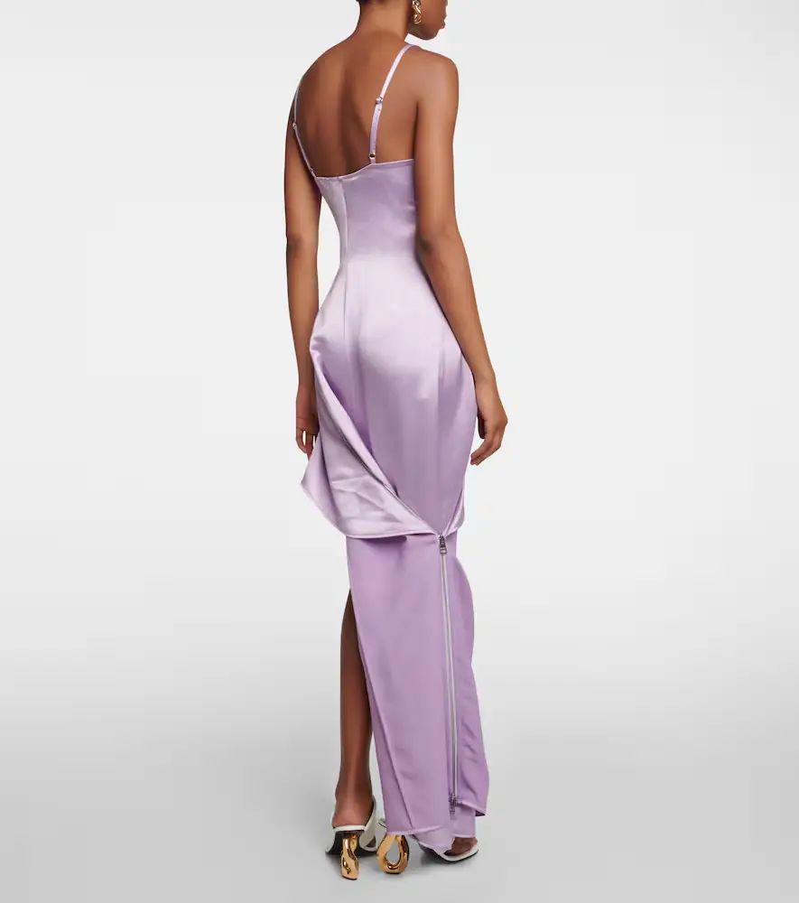 JW Anderson Satin zip slip dress | Thumbnail 2