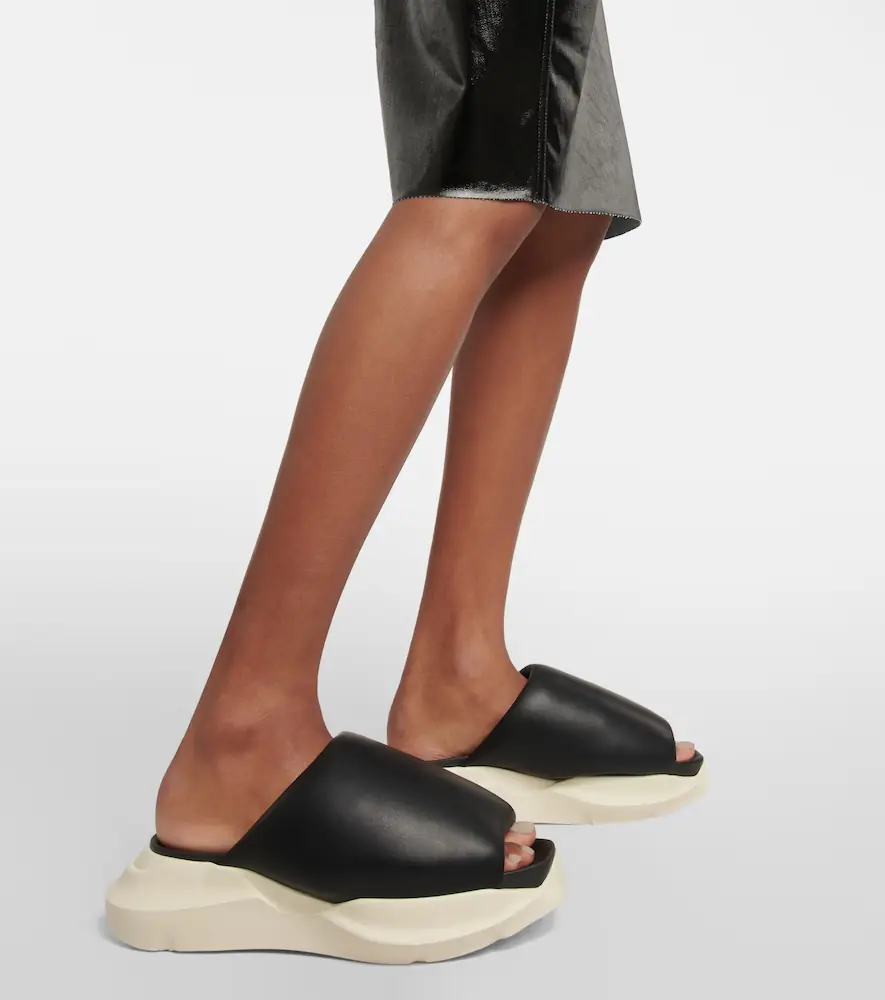 Rick Owens Leather slides | Thumbnail 3