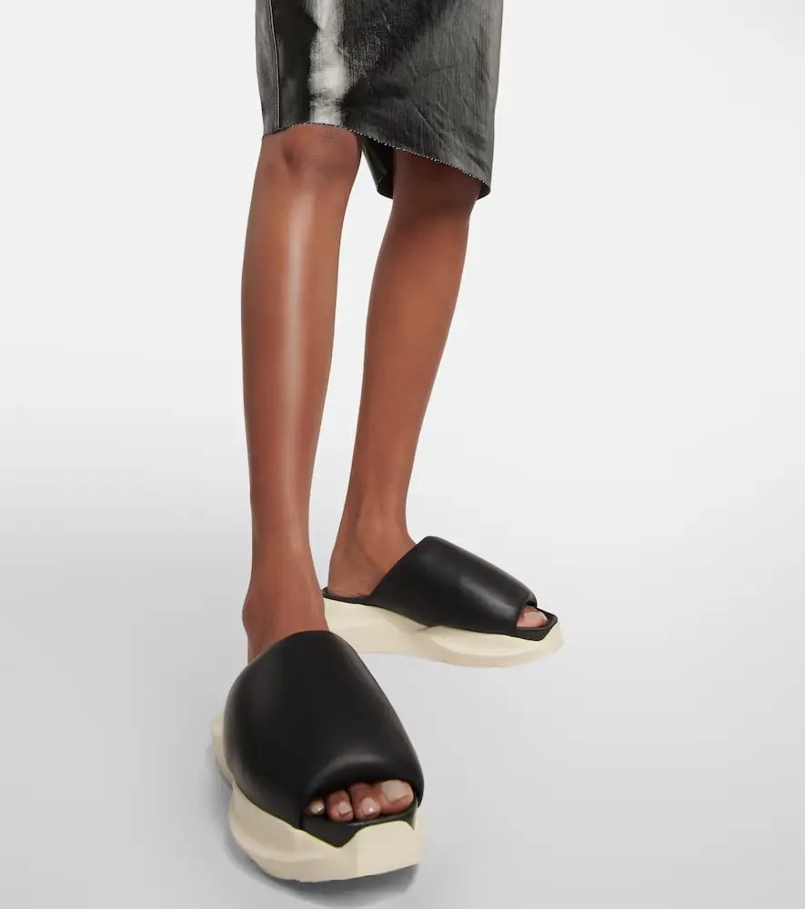 Rick Owens Leather slides | Thumbnail 4