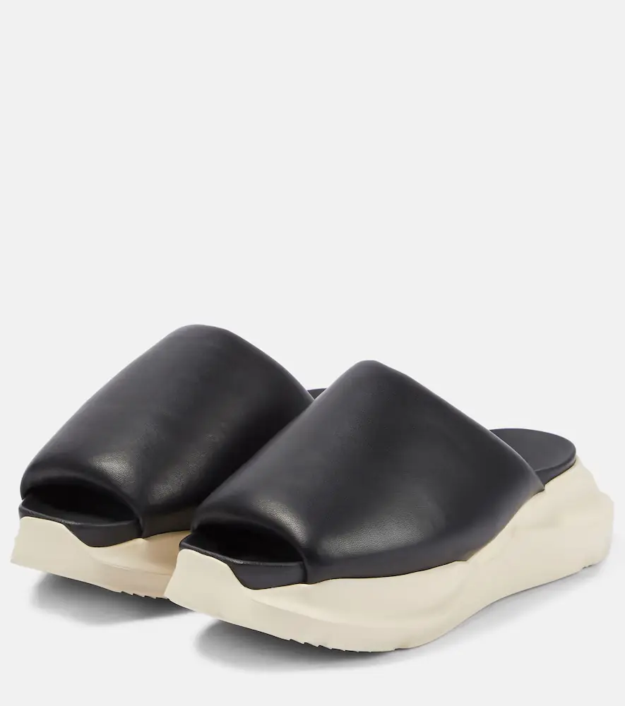 Rick Owens Leather slides | Thumbnail 5