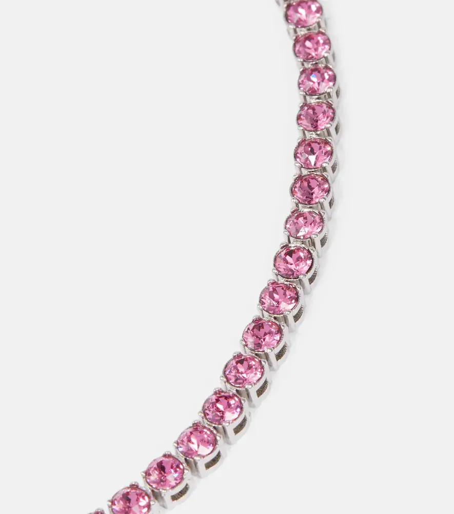 Amina Muaddi Tennis crystal-embellished necklace | Thumbnail 2 Amina Muaddi Tennis crystal-embellished necklace | Thumbnail 2