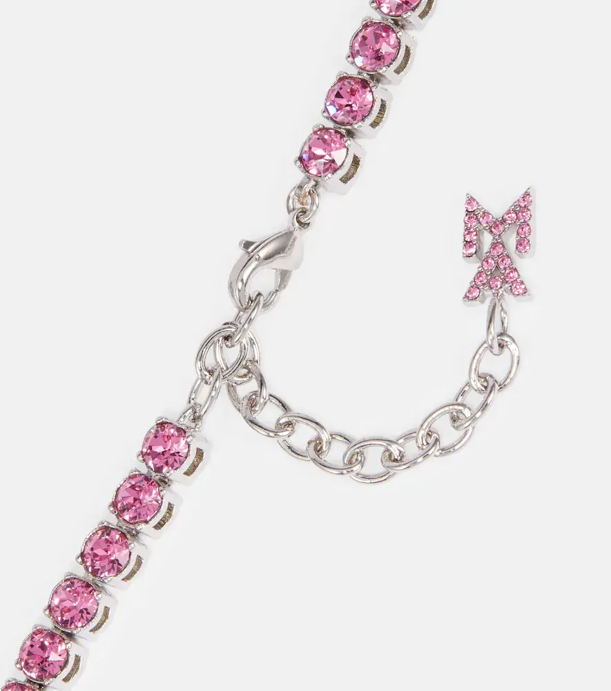 Amina Muaddi Tennis crystal-embellished necklace | Thumbnail 3 Amina Muaddi Tennis crystal-embellished necklace | Thumbnail 3