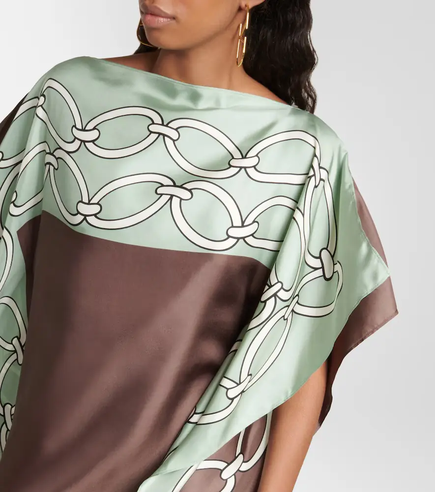 Valentino Garavani Chain-print silk kaftan dress | Thumbnail 5 Valentino Garavani Chain-print silk kaftan dress | Thumbnail 5