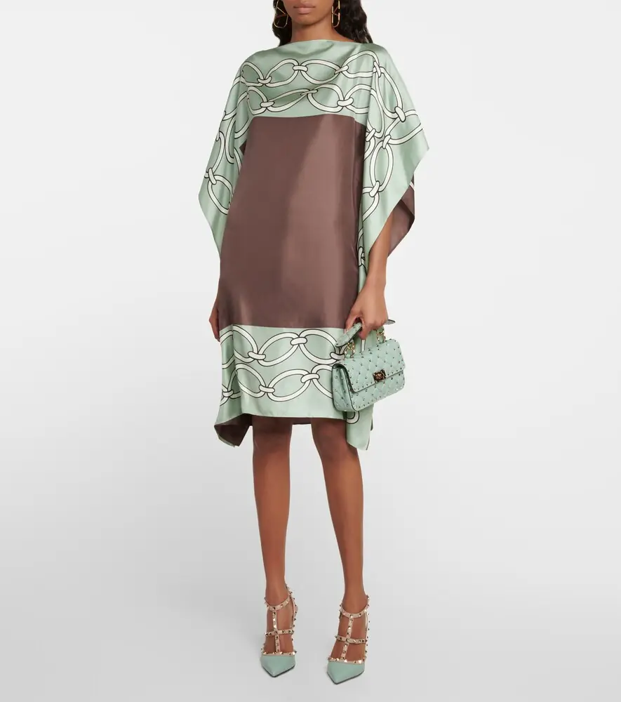 Valentino Garavani Chain-print silk kaftan dress | Thumbnail 6 Valentino Garavani Chain-print silk kaftan dress | Thumbnail 6