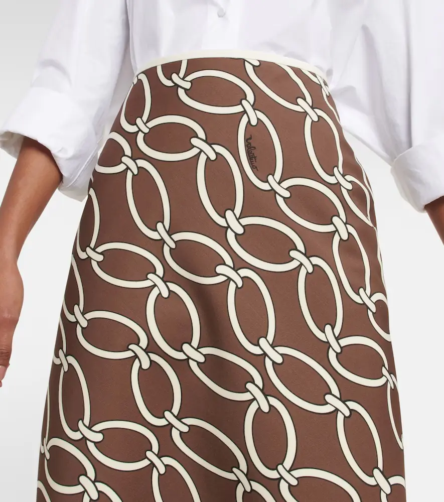 Valentino Garavani Chain-print maxi skirt | Thumbnail 2