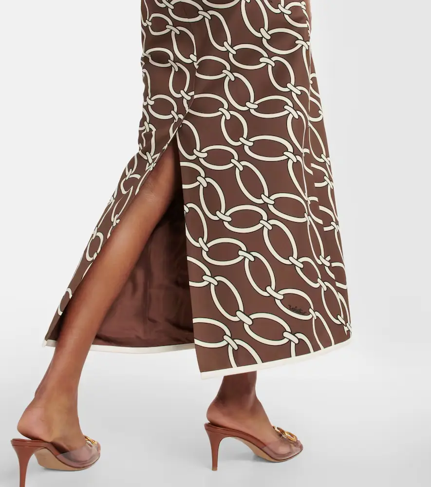 Valentino Garavani Chain-print maxi skirt | Thumbnail 3