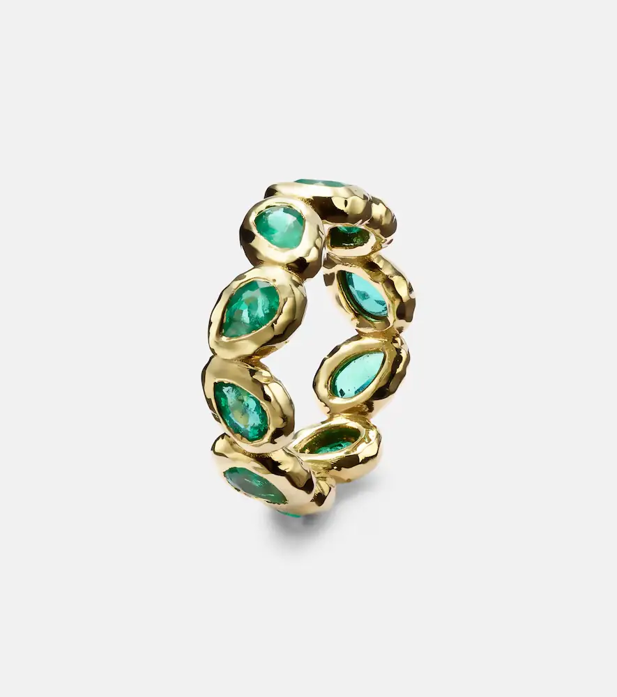 Octavia Elizabeth Nesting Gem 18kt gold eternity ring with emeralds | Thumbnail 5 Octavia Elizabeth Nesting Gem 18kt gold eternity ring with emeralds | Thumbnail 5