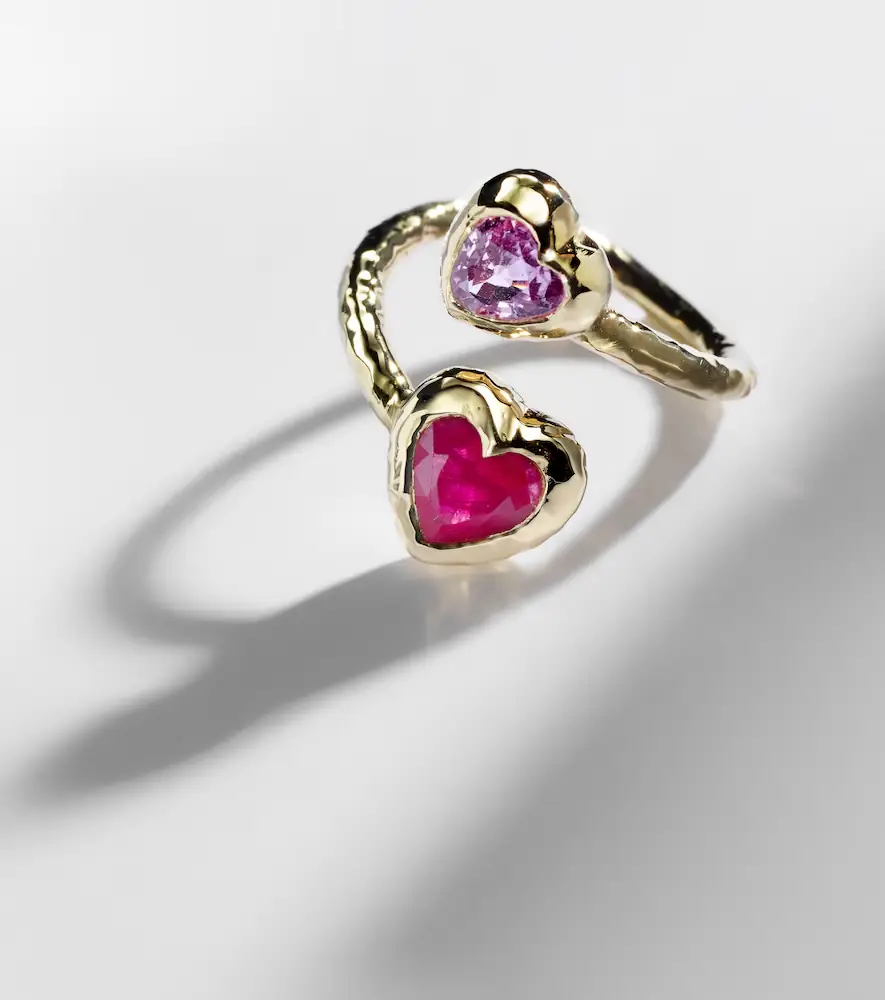 Octavia Elizabeth Moi and Toi 18kt gold ring with sapphires and rubies | Thumbnail 4 Octavia Elizabeth Moi and Toi 18kt gold ring with sapphires and rubies | Thumbnail 4