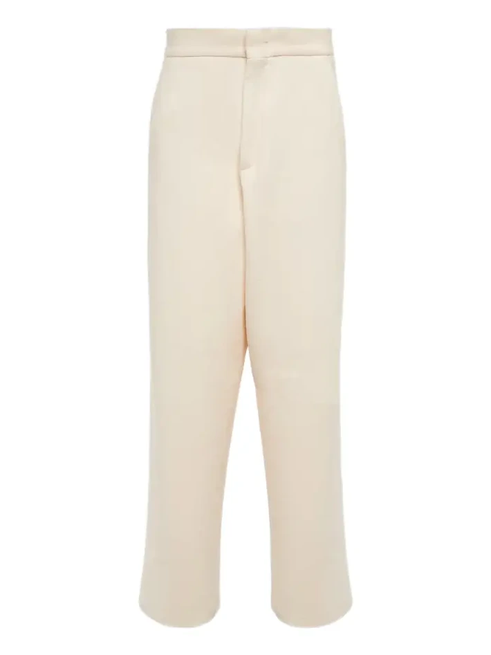 Zegna Straight cotton bouclé pants