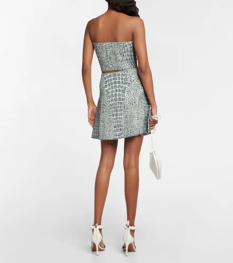 ALAÏA Printed jacquard miniskirt | Thumbnail 3