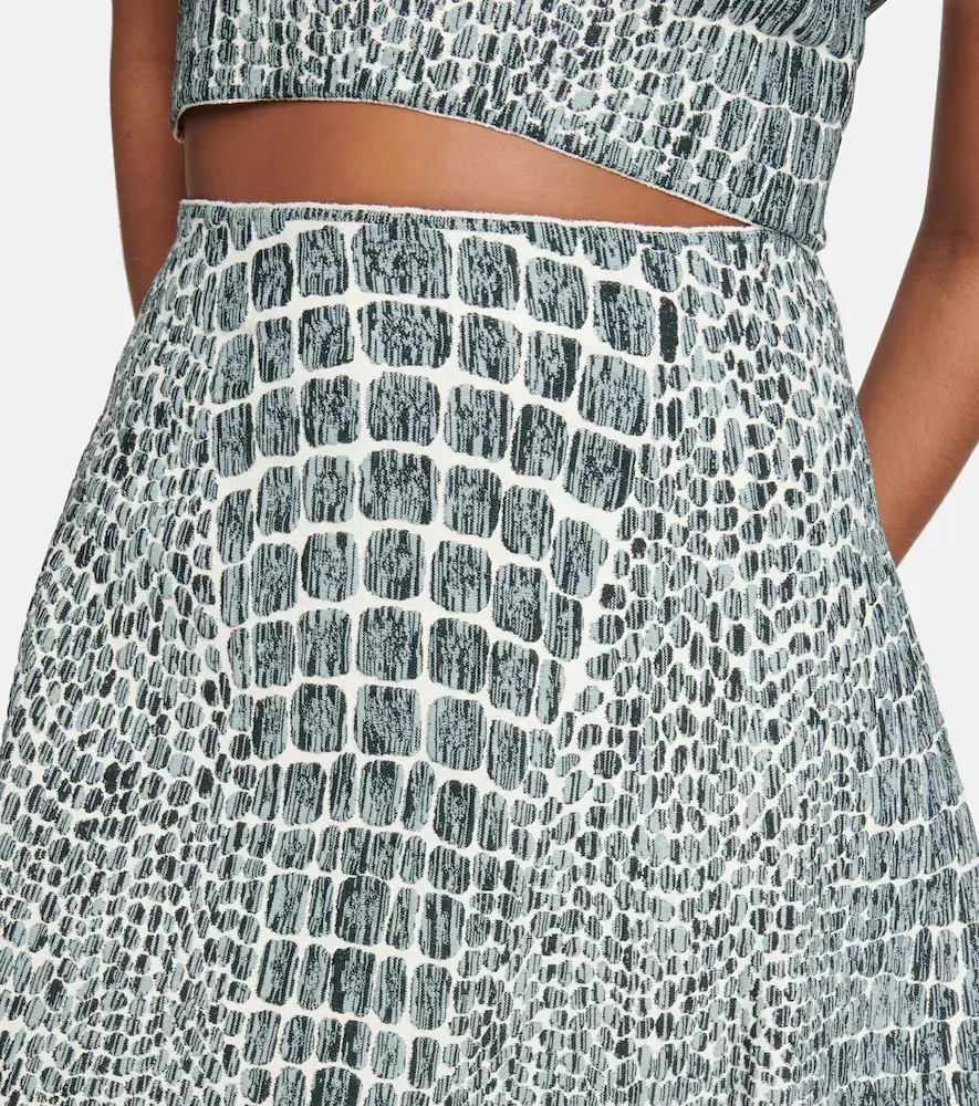 ALAÏA Printed jacquard miniskirt | Thumbnail 4