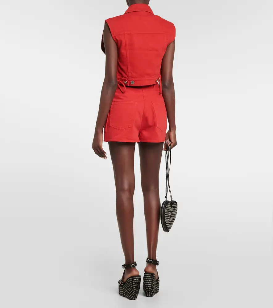 Alaia Alaïa High-rise cotton shorts | Thumbnail 2