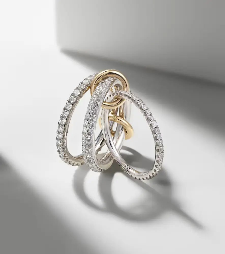 Spinelli Kilcollin Nova sterling silver and 18kt gold ring with diamonds | Thumbnail 6