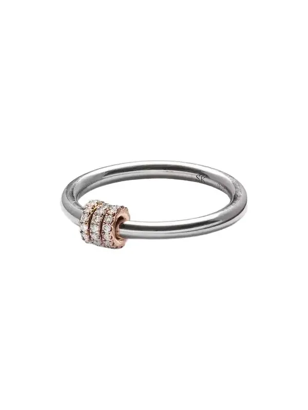 Sirius sterling silver and 18kt gold ring with diamonds Sirius sterling silver and 18kt gold ring with diamonds