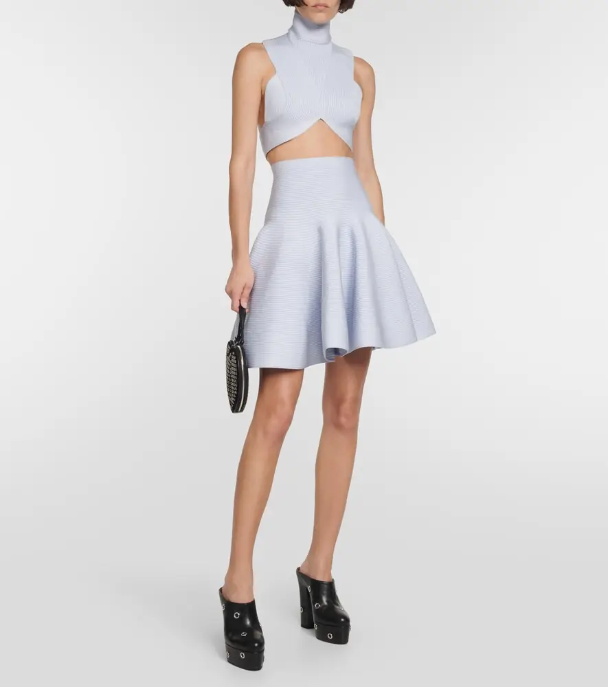 ALAÏA ALAÏA Ribbed-knit miniskirt | Thumbnail 3 ALAÏA ALAÏA Ribbed-knit miniskirt | Thumbnail 3
