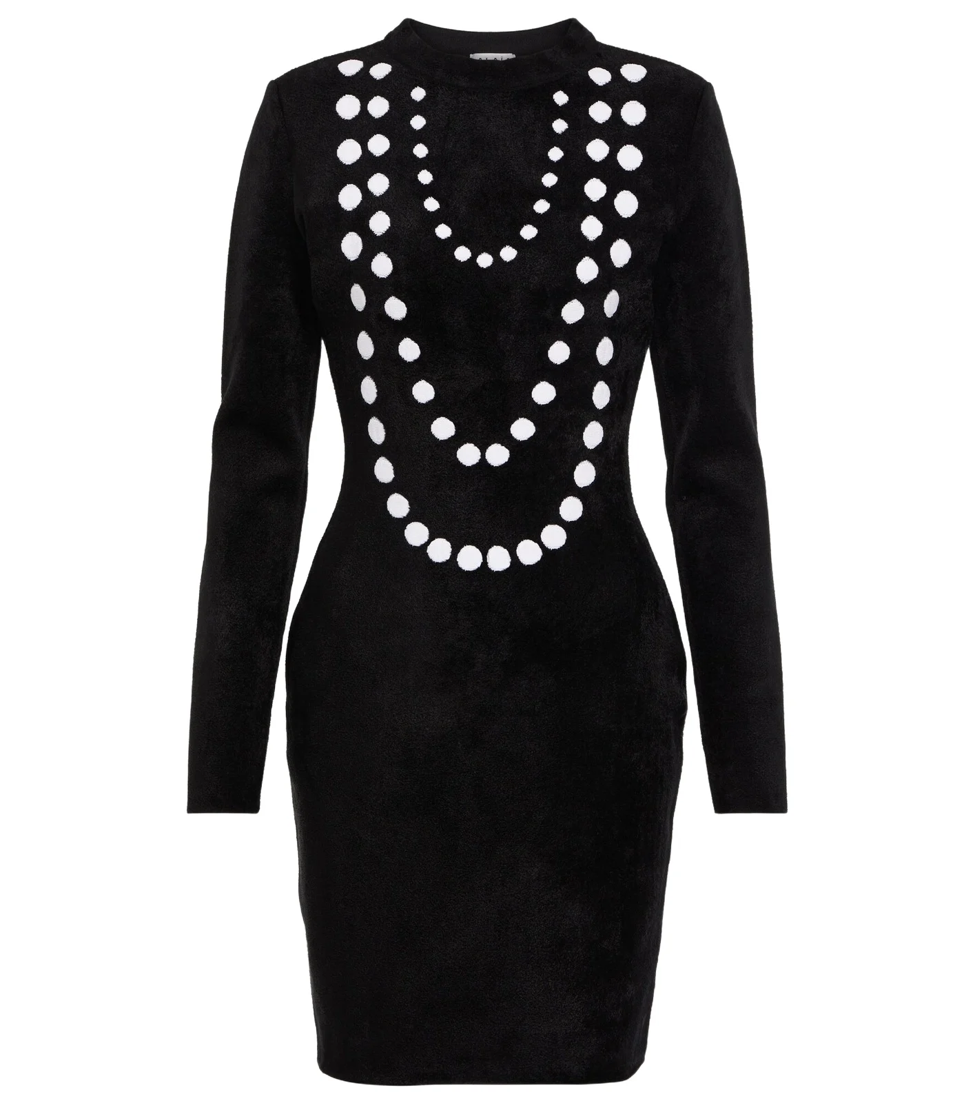 ALAÏA Jacquard wool-blend minidress