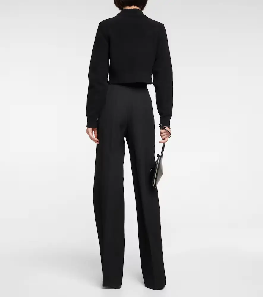 Alaïa Alaïa Keyhole virgin wool cropped sweater | Thumbnail 2 Alaïa Alaïa Keyhole virgin wool cropped sweater | Thumbnail 2
