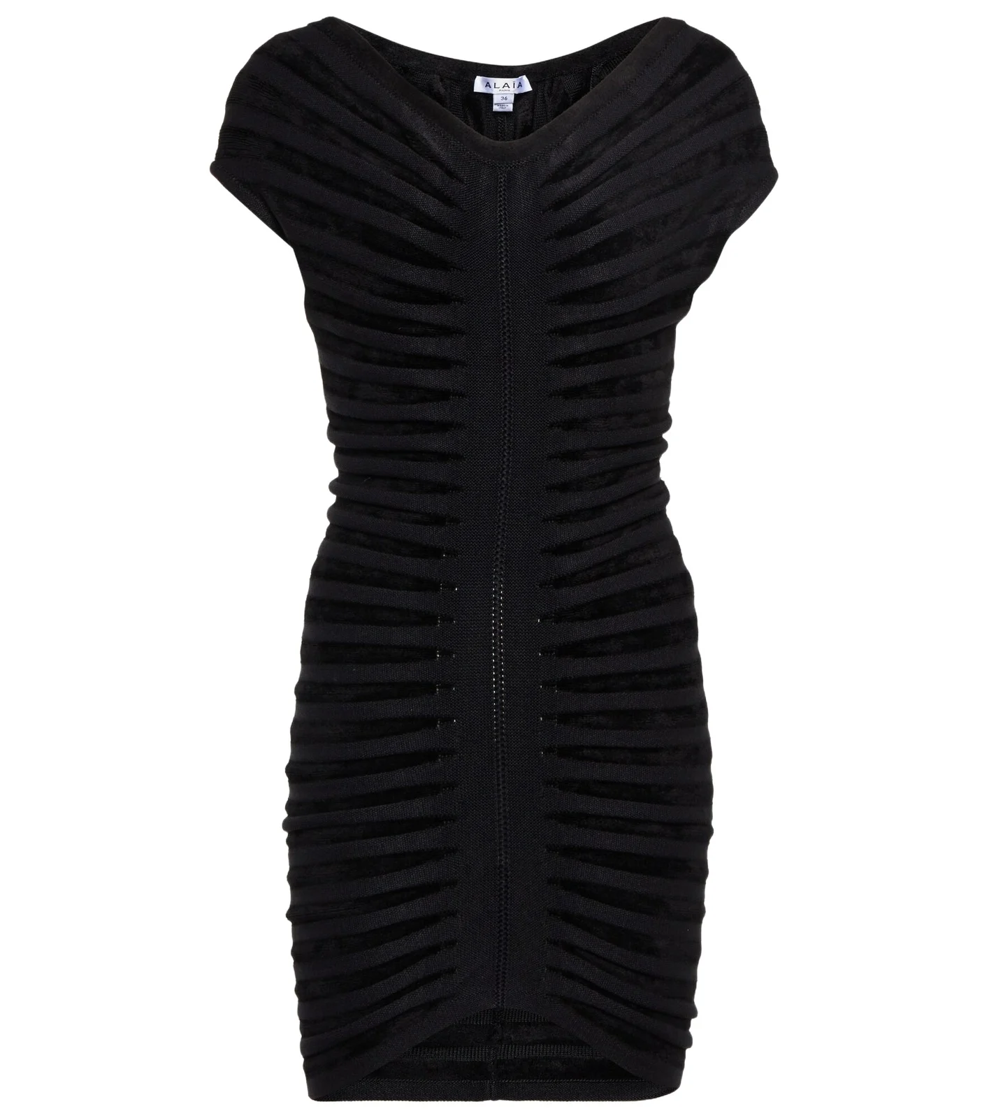 Knitted off-shoulder minidress