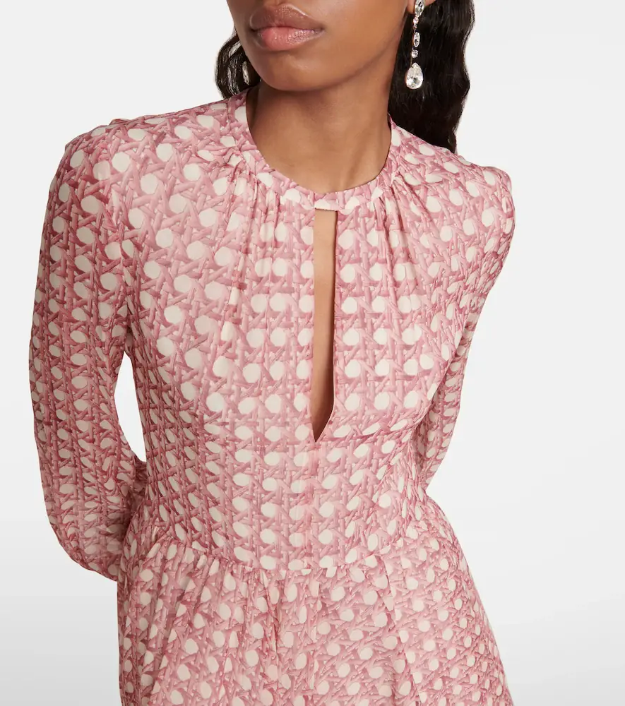 Giambattista Valli Silk georgette minidress | Thumbnail 5