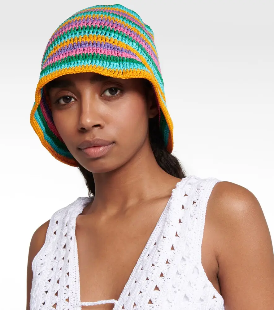 Anna Kosturova Striped crochet bucket hat | Thumbnail 5