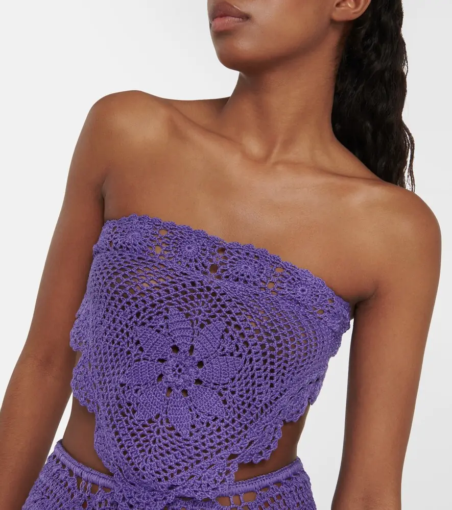 Anna Kosturova Triangular crochet top | Thumbnail 3