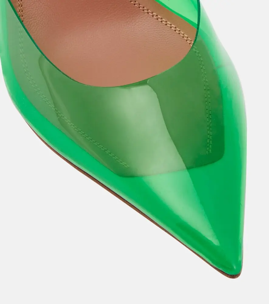 Amina Muaddi Holli Glass PVC slingback pumps | Thumbnail 4 Amina Muaddi Holli Glass PVC slingback pumps | Thumbnail 4