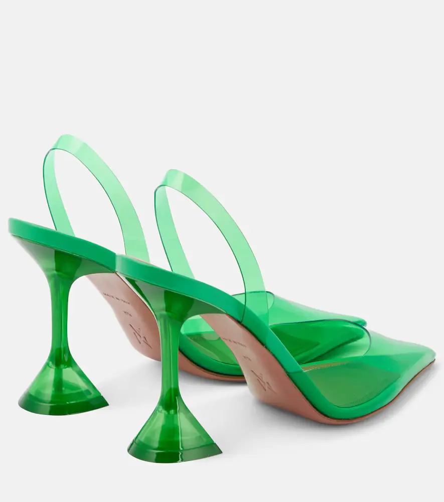 Amina Muaddi Holli Glass PVC slingback pumps | Thumbnail 6 Amina Muaddi Holli Glass PVC slingback pumps | Thumbnail 6