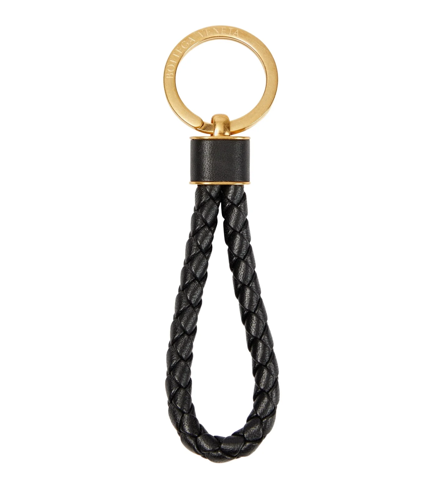 Bottega Veneta Intreccio leather keyring