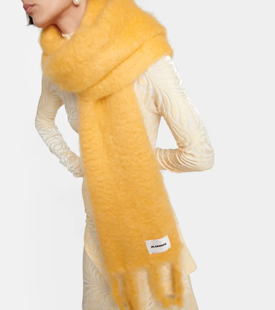 Jil Sander Mohair and wool-blend scarf | Thumbnail 4