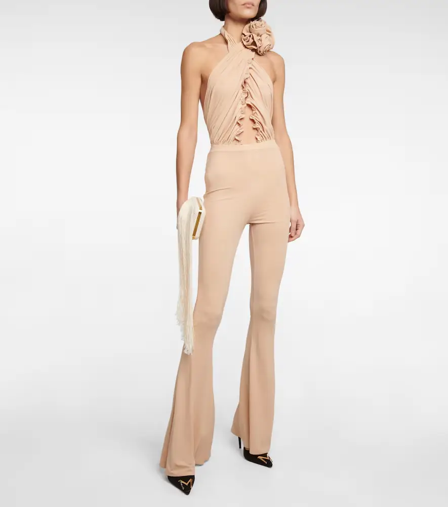 Magda Butrym High-rise jersey flared pants | Thumbnail 4