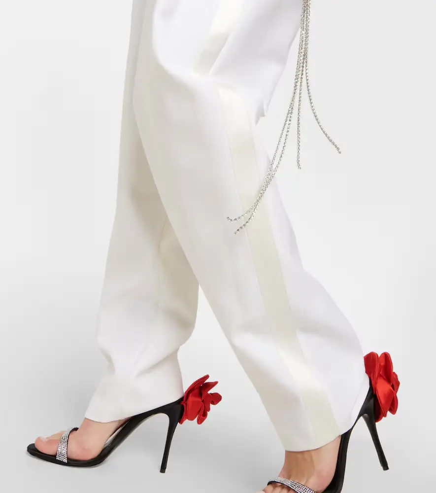 Magda Butrym Silk and wool tapered pants | Thumbnail 3 Magda Butrym Silk and wool tapered pants | Thumbnail 3