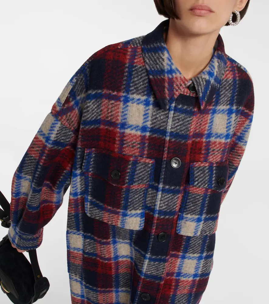 Marant Étoile Fontizi checked coat | Thumbnail 4 Marant Étoile Fontizi checked coat | Thumbnail 4