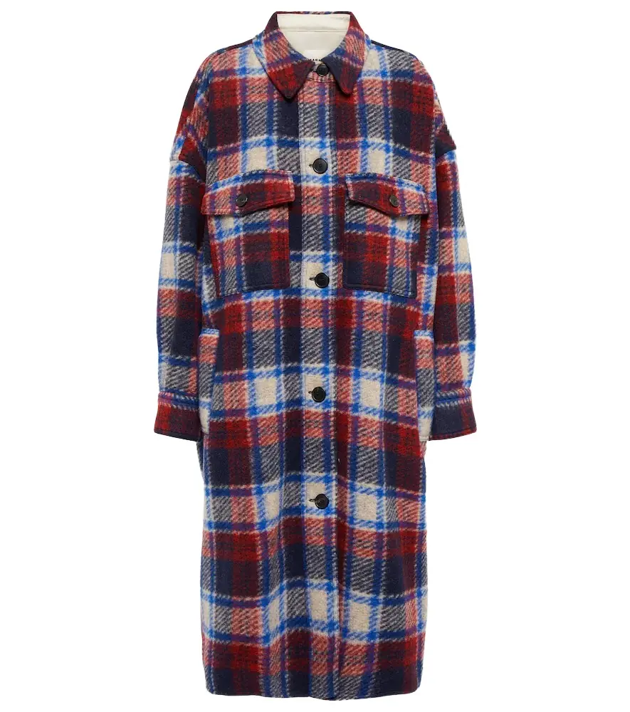 Marant Étoile Fontizi checked coat