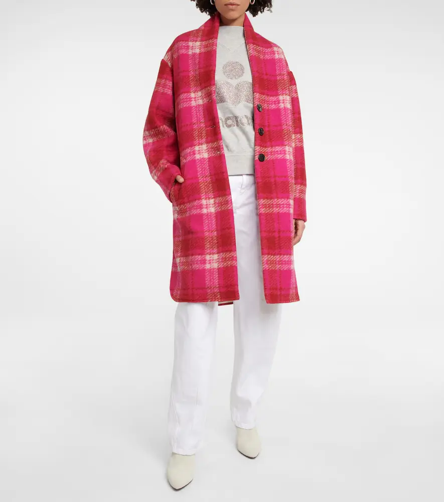 Marant Étoile Gabriel checked flannel coat | Thumbnail 4 Marant Étoile Gabriel checked flannel coat | Thumbnail 4